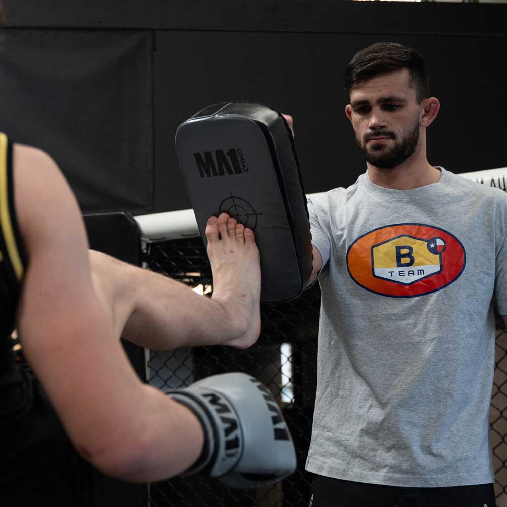 MA1 Kids Combat Grey Leather Thai Pads