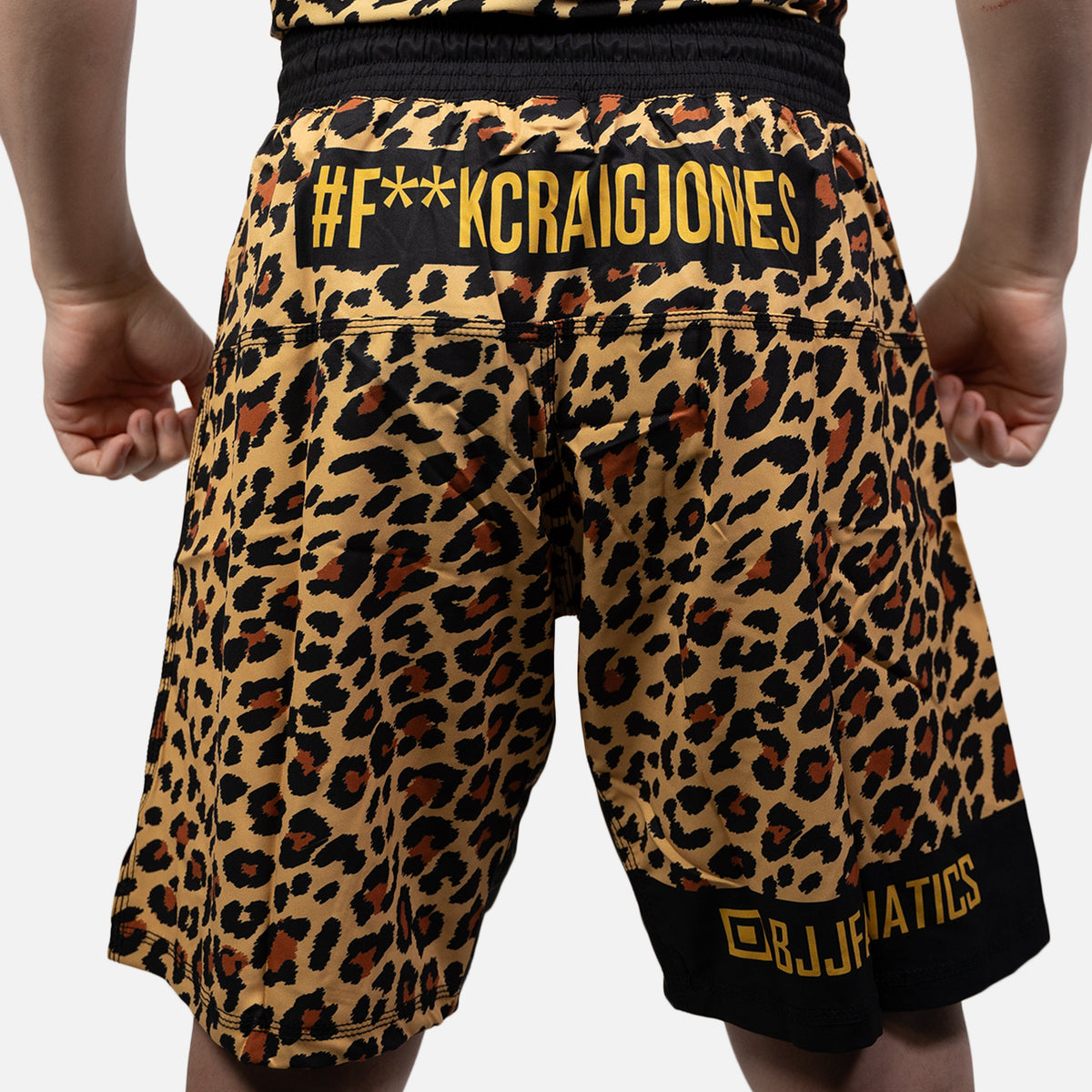 MA1 Craig Jones Gold Leopard MMA Shorts - product photo 4
