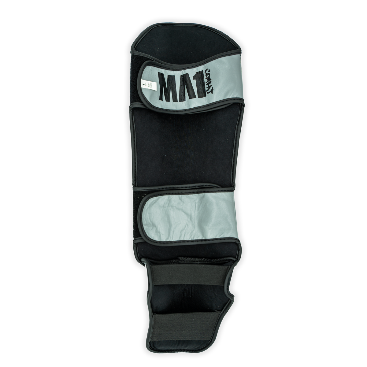 MA1 Grey Leather Shin Guards - product photo 2
