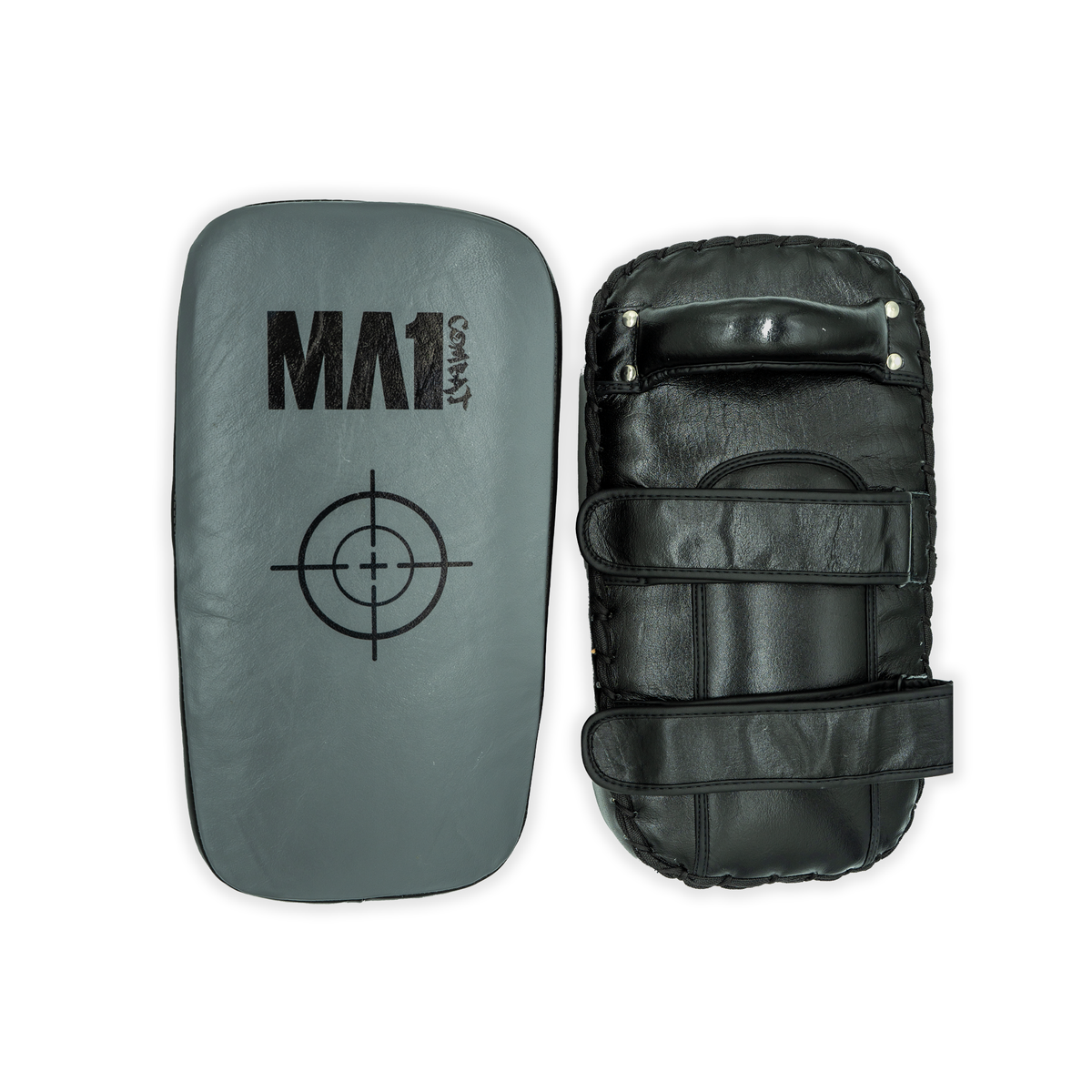MA1 Kids Combat Grey Leather Thai Pads - product photo 3
