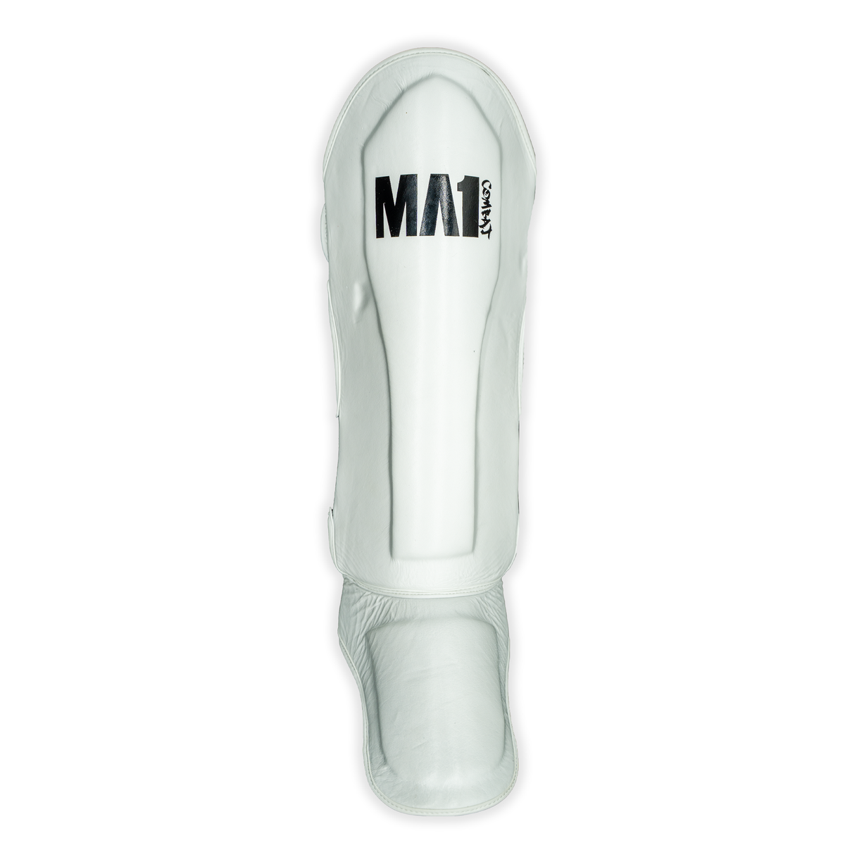 MA1 White Leather Shin Guards - product photo 2