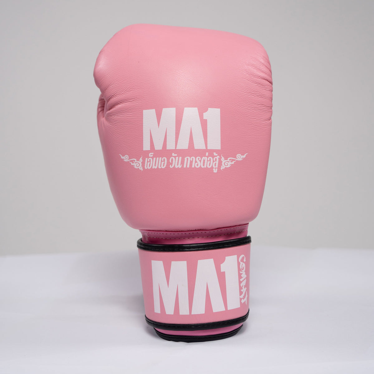 MA1 Thai Made Pink Leather Boxing Gloves - product photo 2