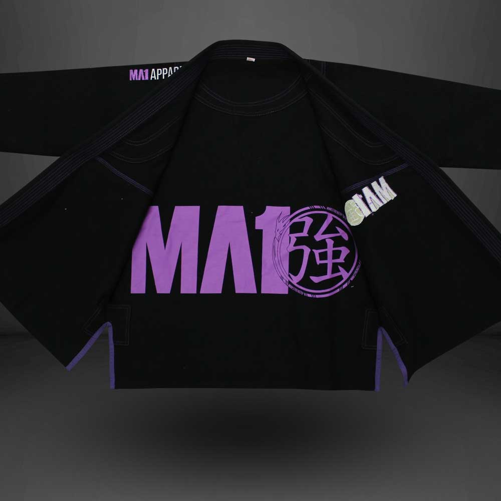 MA1 Premium Comp Gi - Black, Purple & White - product photo 2