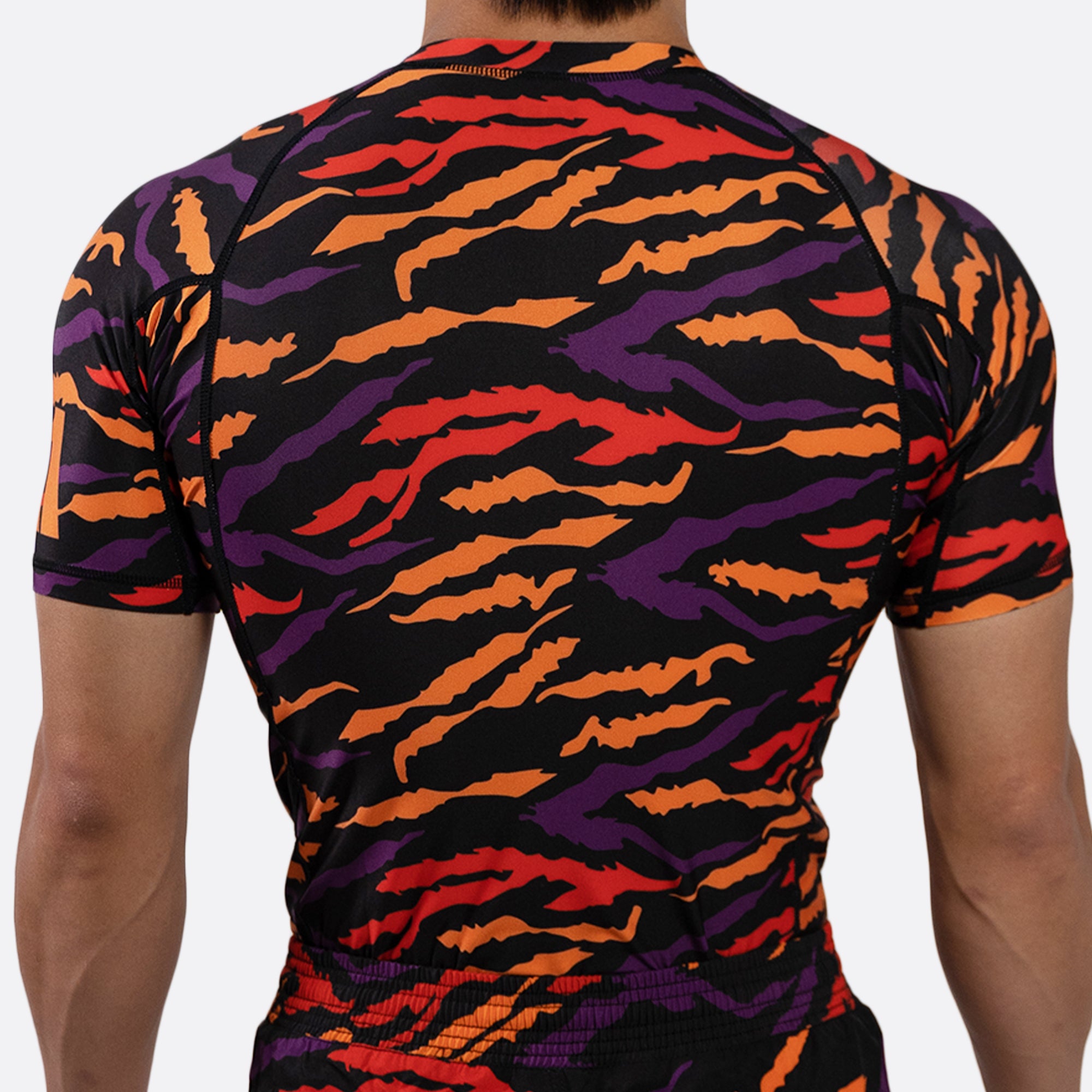 MA1 Tiger Stripe Short Sleeve Rash Guard