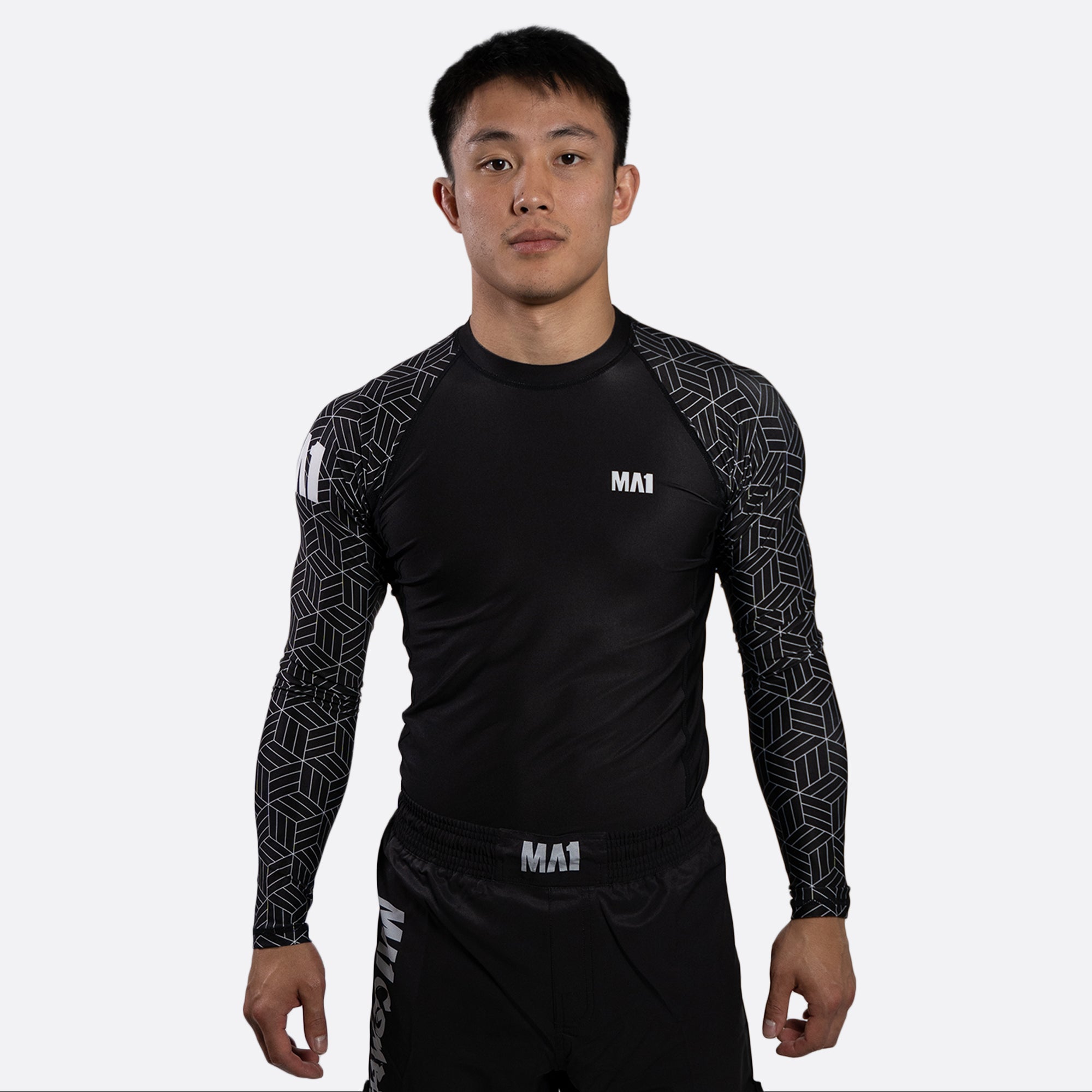 MA1 Long Sleeve Rash Guard - Wagara Black