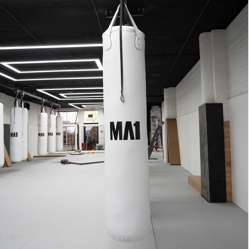MA1 Elite Classic 6ft Thai Boxing Bag Filled - White