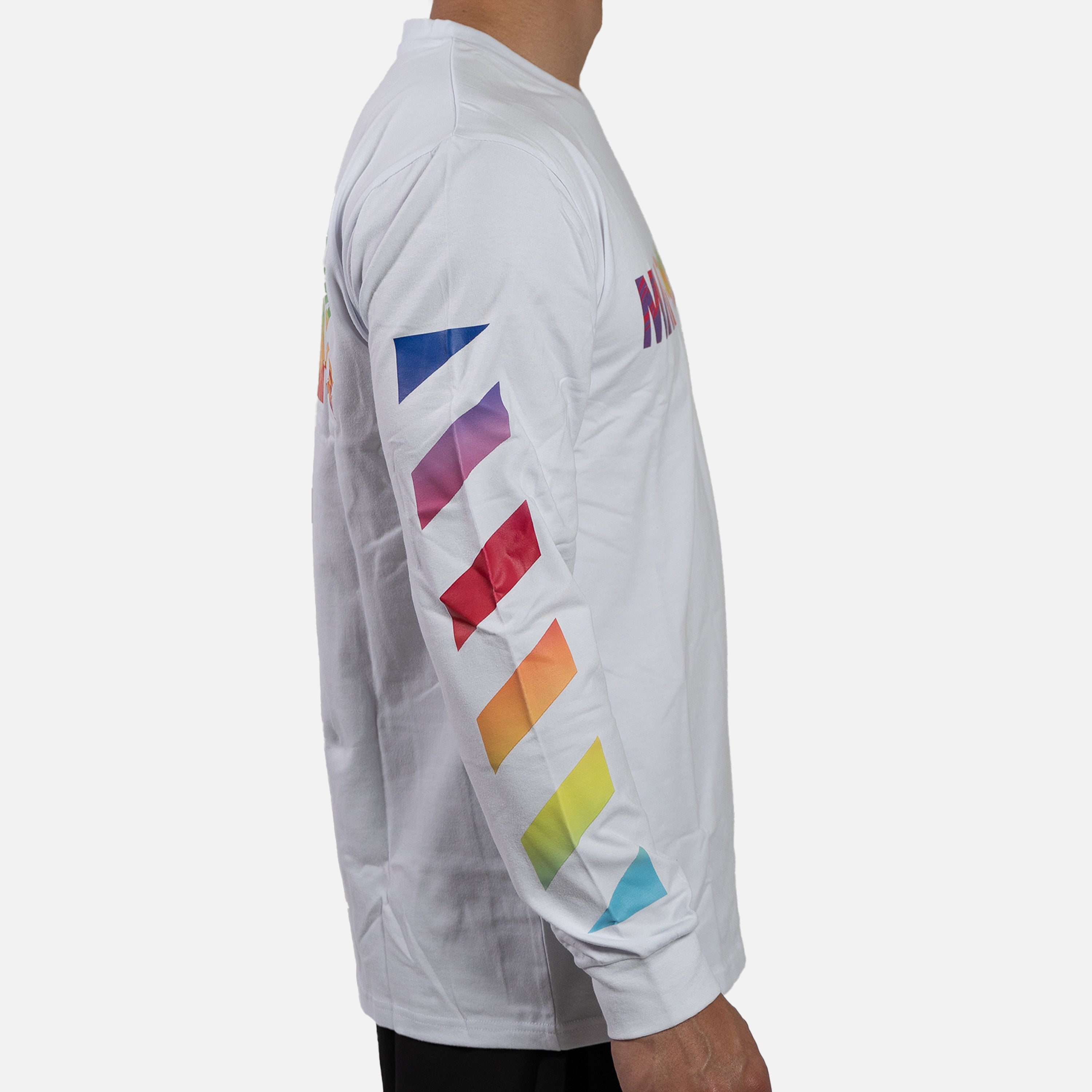 MA1 Combat White Color Splash Long Sleeve T-Shirt