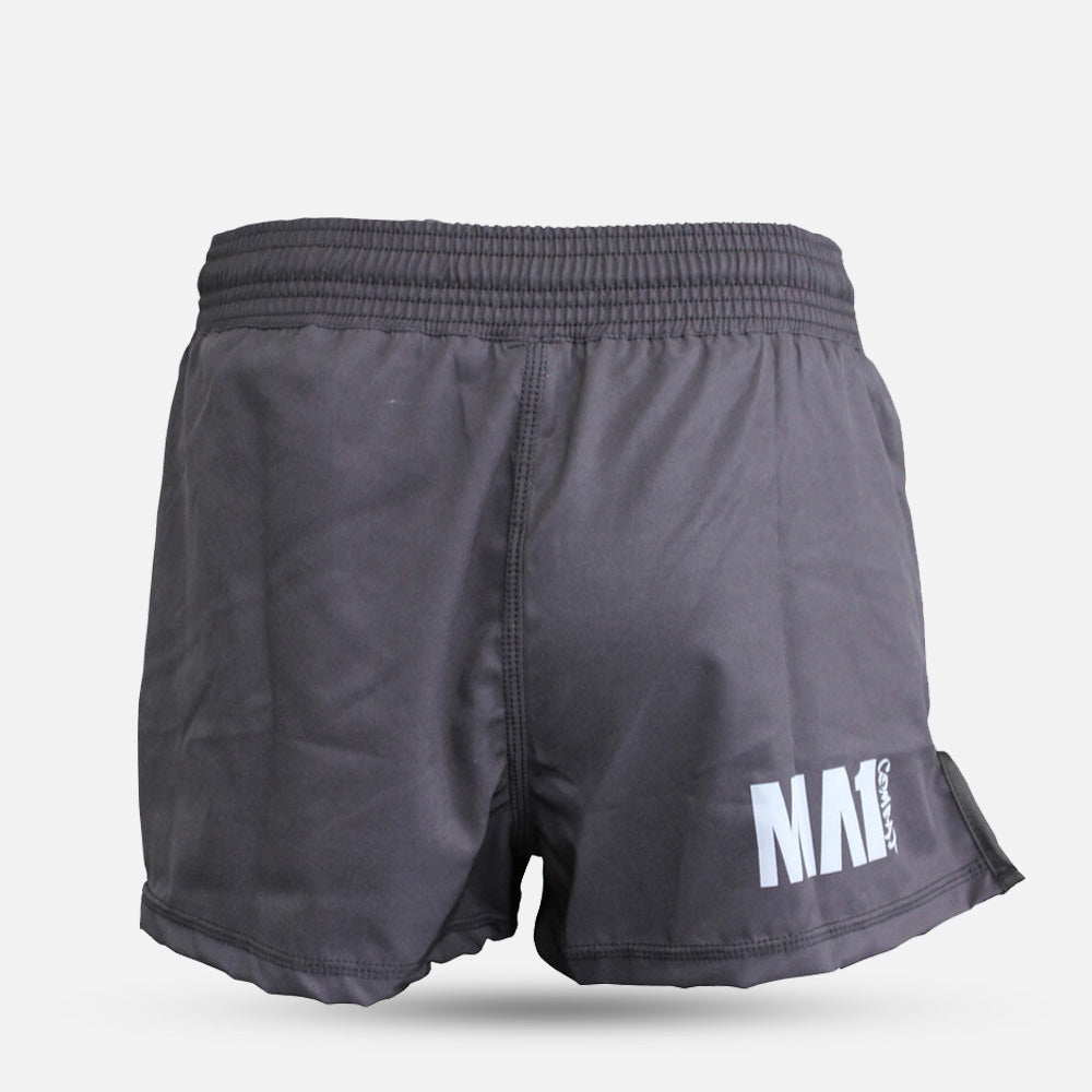 MA1 Combat Basic Black High Cut MMA Shorts