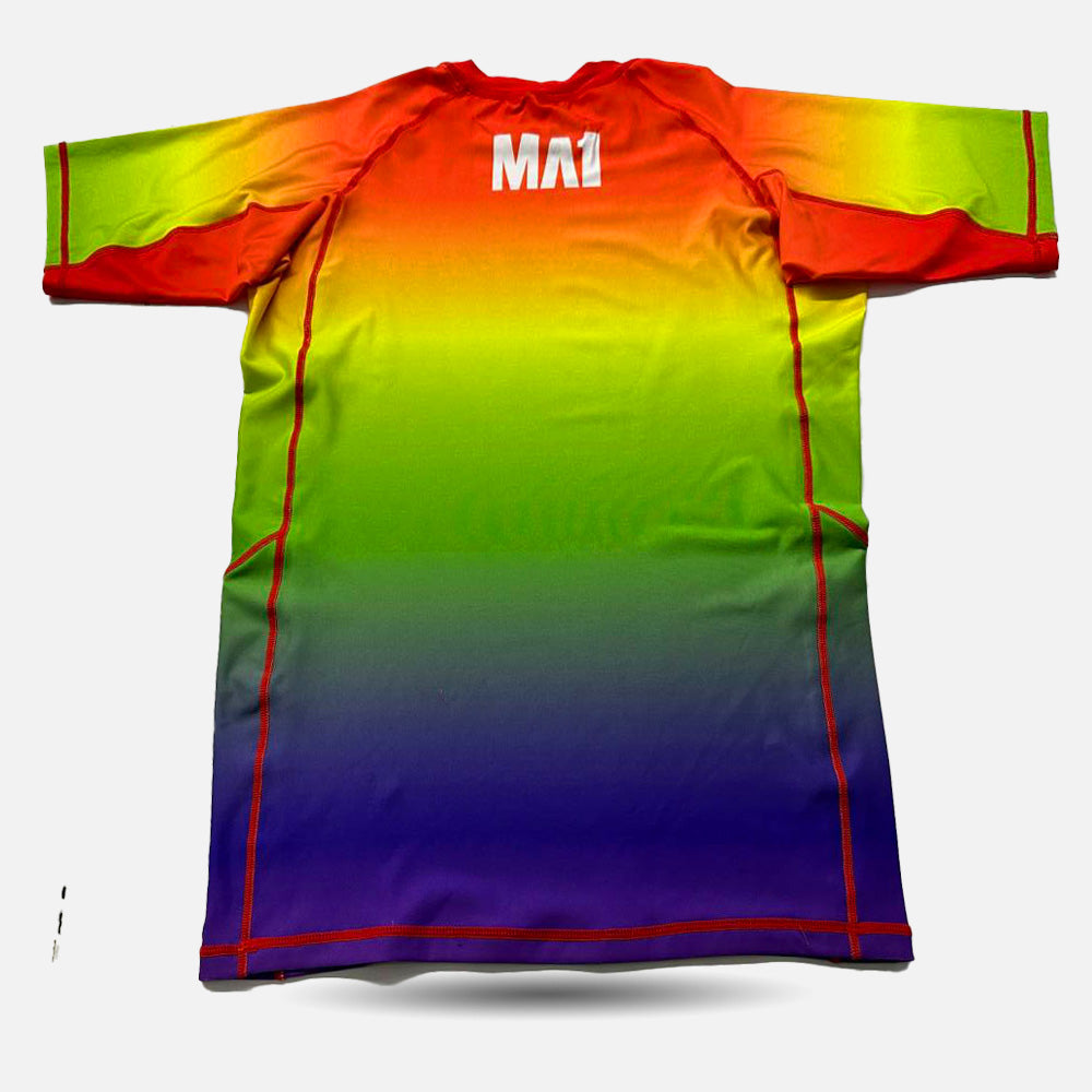MA1 Keep BJJ Gay Gradient Short Sleeve Rashguard