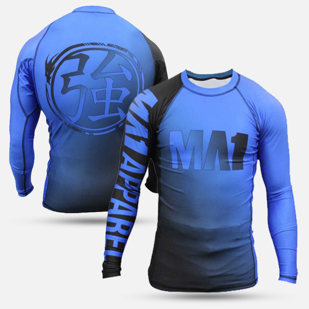 MA1 Long Sleeve Rash Guard - Gradient Blue