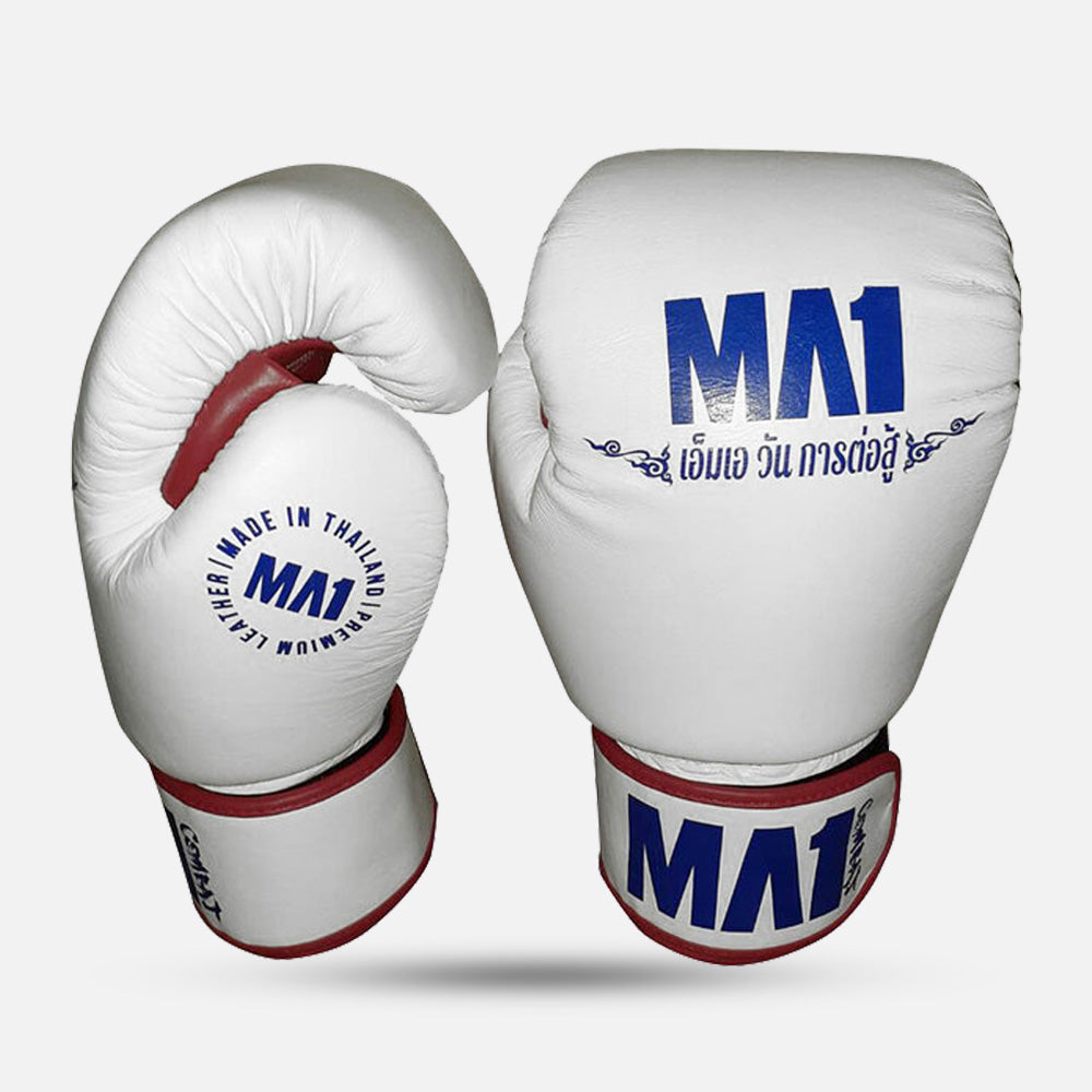 MA1 Thai Made Tri-Colour Leather Boxing Gloves