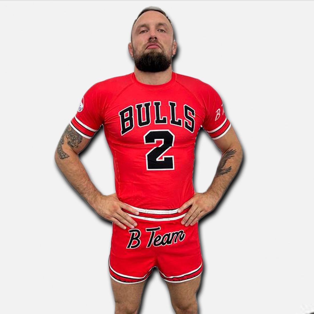 B-Team Bulls Short Sleeve Rashguard